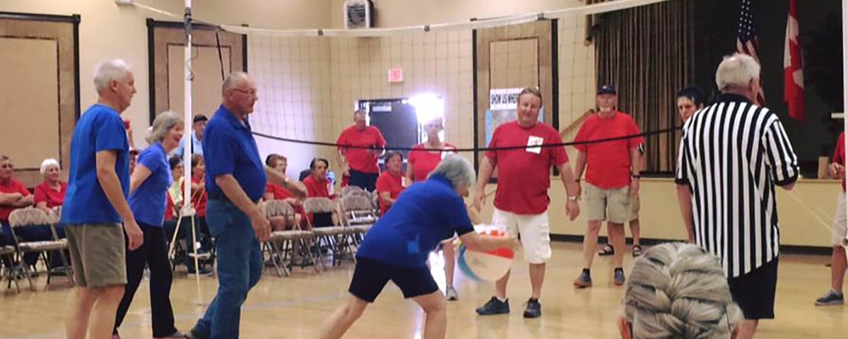 Snowbirds enjoying friendship and community at La Hacienda RV Resort in Apache Junction Arizona